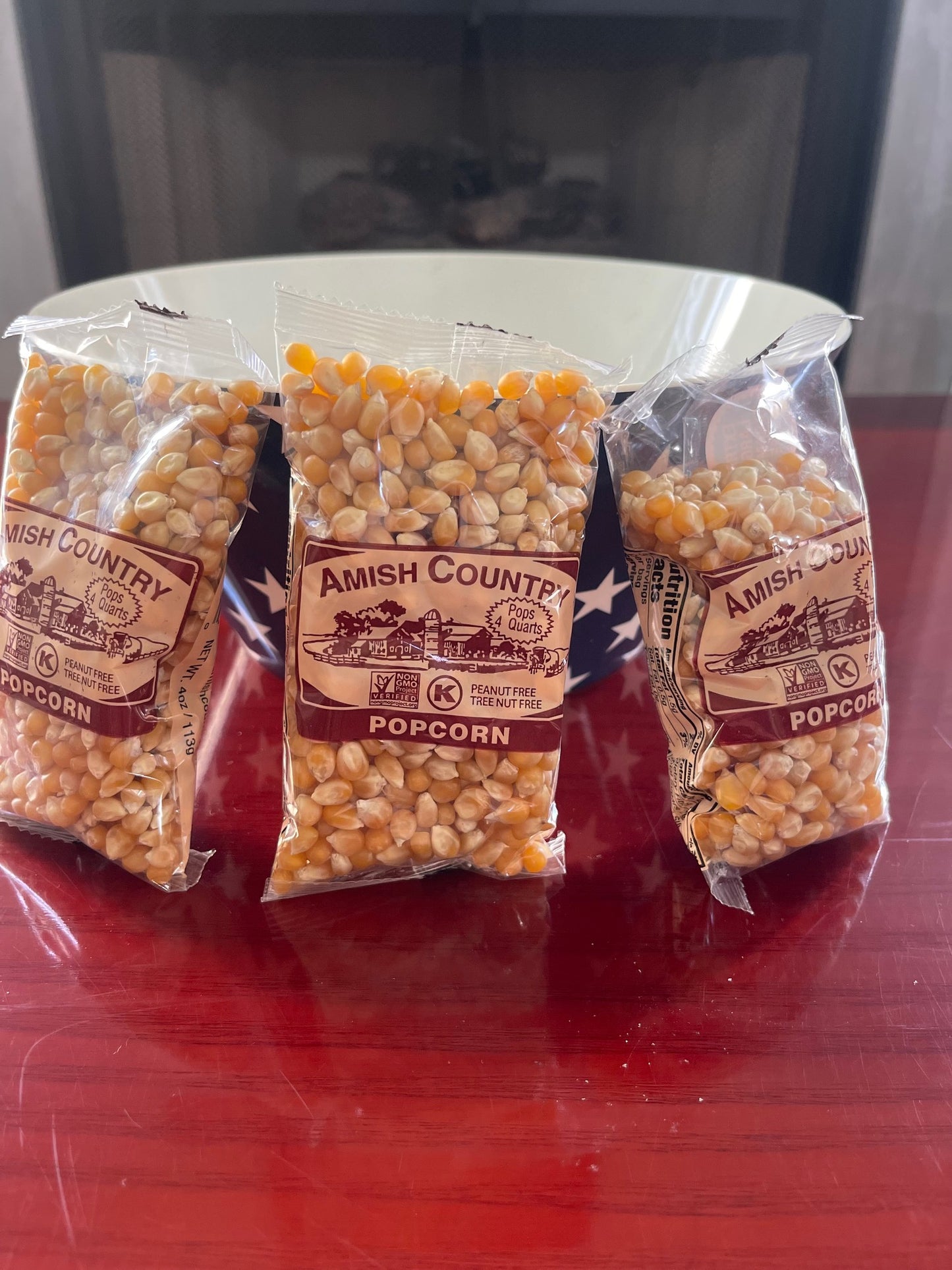 Amish Country Popcorn 4 oz bag Medium Yellow Kernels