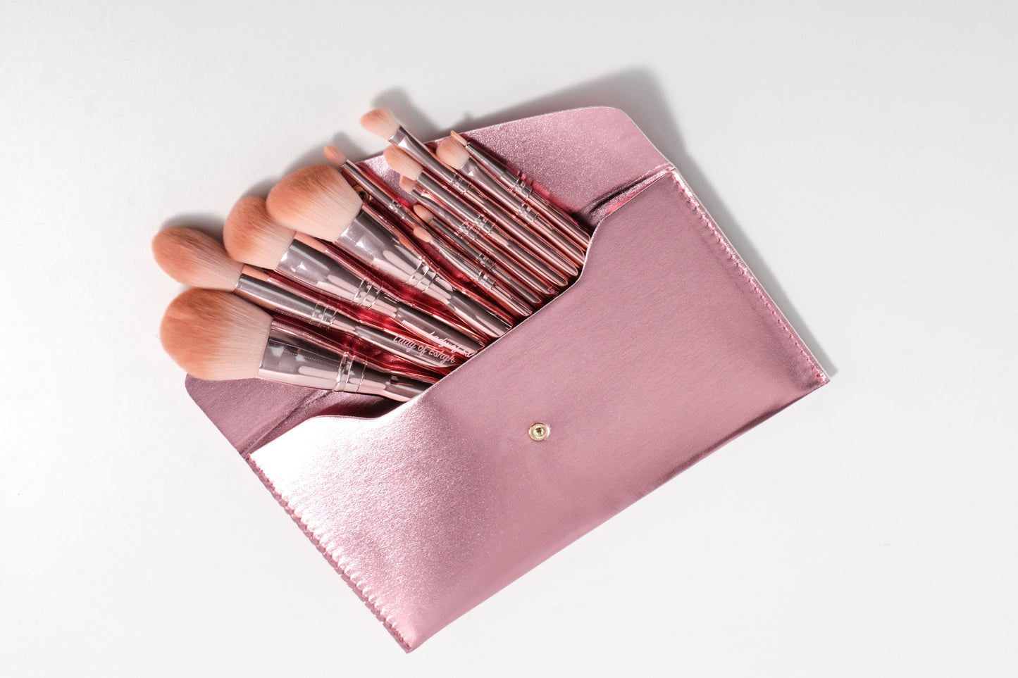 Avvalin Eshgh/ The First Love Collection by Lady of Eshgh 12pc Cruelty Free Make up Brush Set with Travel Bag