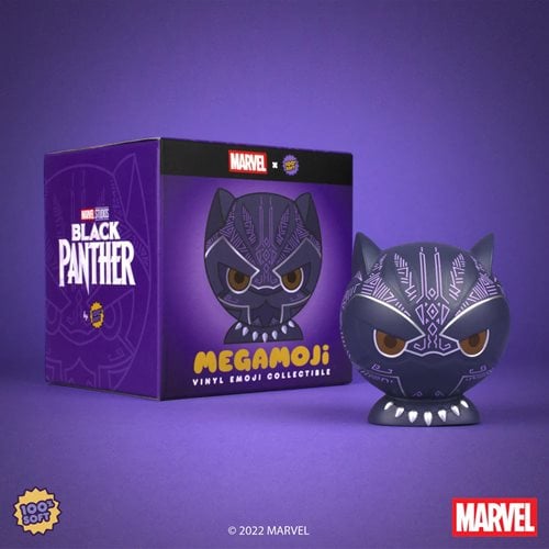 Marvel x 100% Soft / Black Panther Megamoji 4" Vinyl Bust