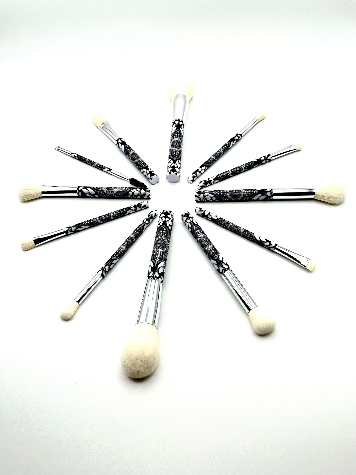 The Eshghe-mani Collection by Lady of Eshgh 12pc exquisite makeup brush, set with collectors box and felt storage pouch ￼